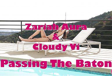 TGIRLS PORN - Cloudy Vi and Zariah Aura Much Awaited Fucking