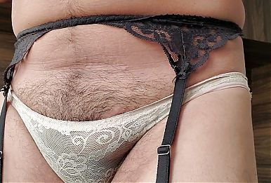 Lace Nude Panties and Longline Bra